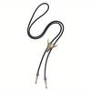 Mode Herren Leder Kuhkopf Bolo Tie Halskette Schmuck Retro Western Cowboy Herren Geschenke Krawatte Männer Accessoires