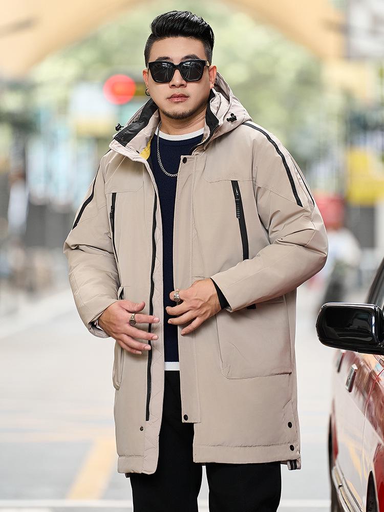Winter Plus Size Men's Mid-Length Cotton Jacket 2166