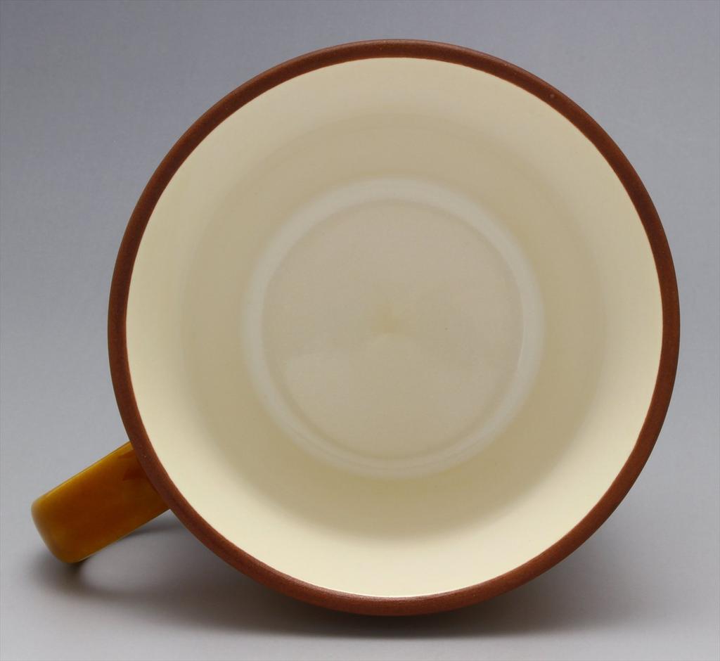 Kakuni Mino Ware Silhouette Hedgehog K12180 Mug, Brown, 340ml,