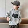 Y2K latest trendy letter-printed children's hooded sweatshirt for autumn and winter daily wear and warmth retention