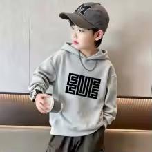 Y2K latest trendy letter-printed children's hooded sweatshirt for autumn and winter daily wear and warmth retention