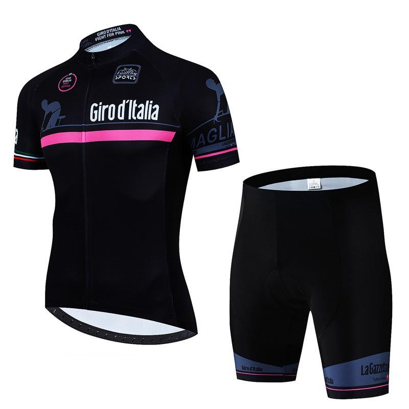 Mens Cycling Jersey Set Short Sleeve Breathable Quick-Dry Bike Riding Outfit Sportswear