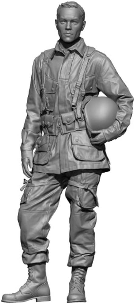 

H3 Model WWII US Army Helmetless Paratrooper Normandy Resin Kit HS48004 1/48