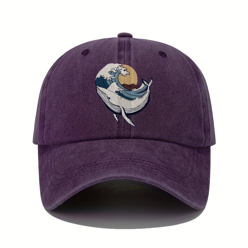 Verstellbare Baseballkappen mit Surf- und Wellenmustern für Damen und Herren, geeignet für Sport und Freizeit