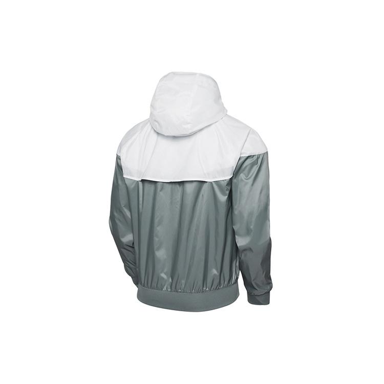 Nike Sport Zipper Hoodie Wind-Proof Jacket Men's GreyWhite DA0001-084