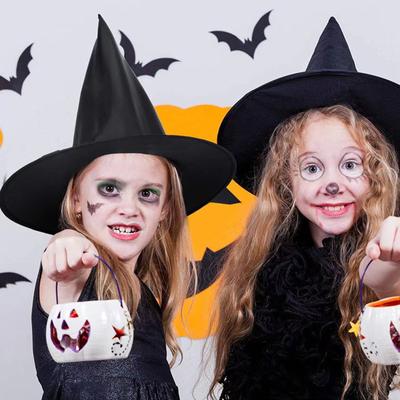 10 ks Halloweenské závěsné čarodějnické klobouky Ozdoby Závěsné čarodějnické klobouky Halloween pro dům Halloweenská párty Dekorace