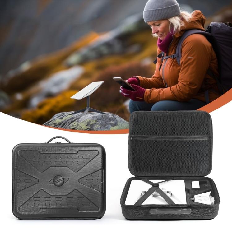 Quality Plastic Storage Bag Hard Case for StarlinkMini Dish Holder Carrying Pouch with Convenient Zippered Pouch