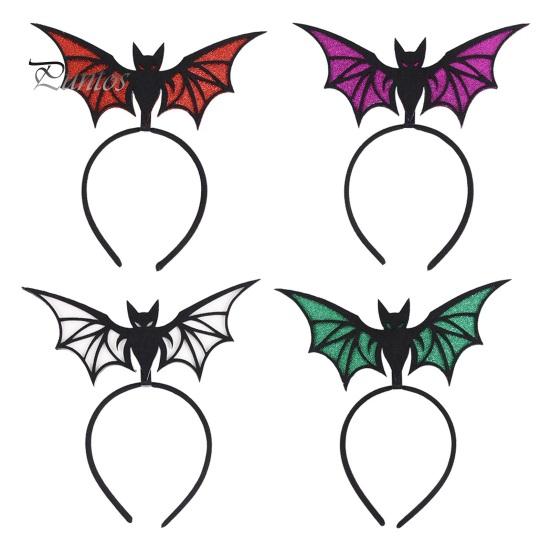 Glitter Felt Hair Accessories Halloween Bat Headband, Hairband Devil Outfit for Costume, Festival Masquerade Party Prop Cute Decor