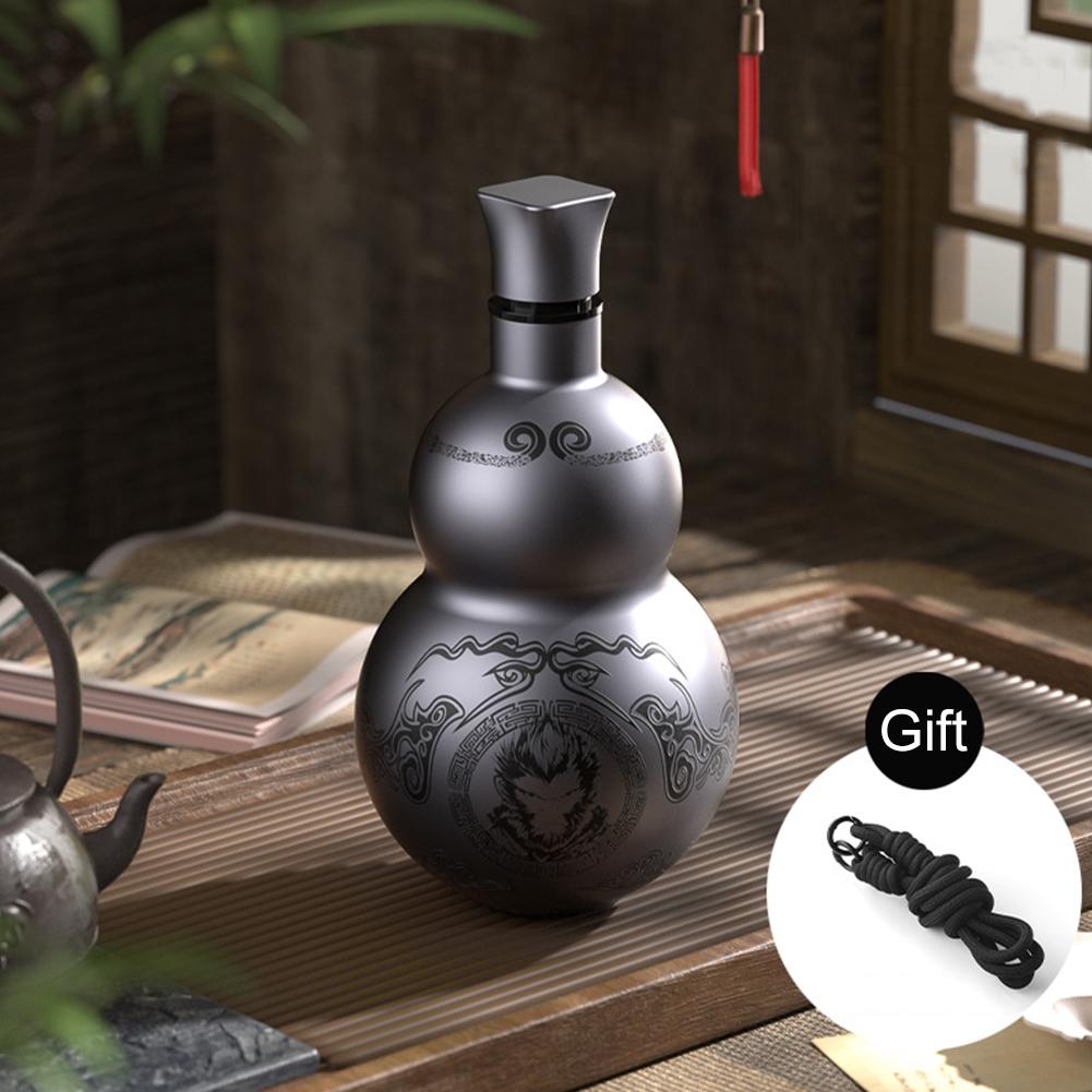 500ml Gourd Water Bottle Leakproof Thermal Insulation Cup Double-Layer Insulated Cup for Cold Hot Beverages