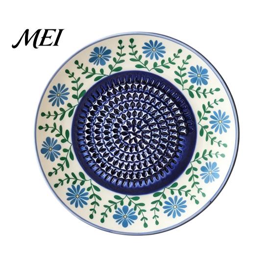Płytka do tarcia czosnku, Ceramiczna miska do mielenia, Ręczna tarkka do imbiru i owoców, Naczynie kuchenne, Wszechstronna taca do przygotowywania, mieszania i serwowania, Nowoczesne minimalistyczne narzędzie