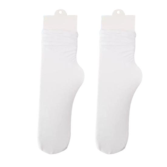 3 Women's Breathable Ice Silk Socks Pairs Crew Socks Ladies Calf