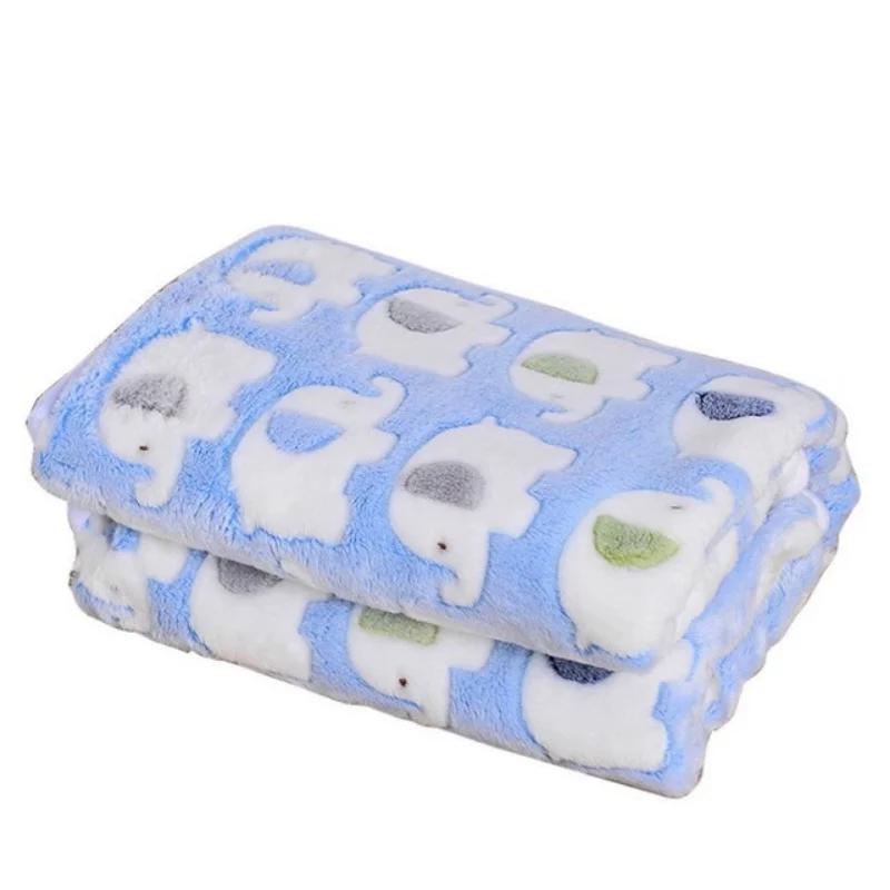 Dog Blankets Cat Soft Fluffy Fleece Pet Blanket Warm Cute Print Design Puppy Kitten Doggy Paw Small