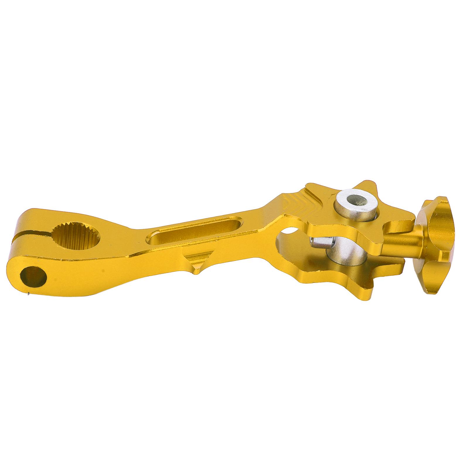 125x27mm 4.92x1.06in Rear Brake Rocker Arm Wearproof Aluminium Alloy Motorcycle Accessory Yellow
