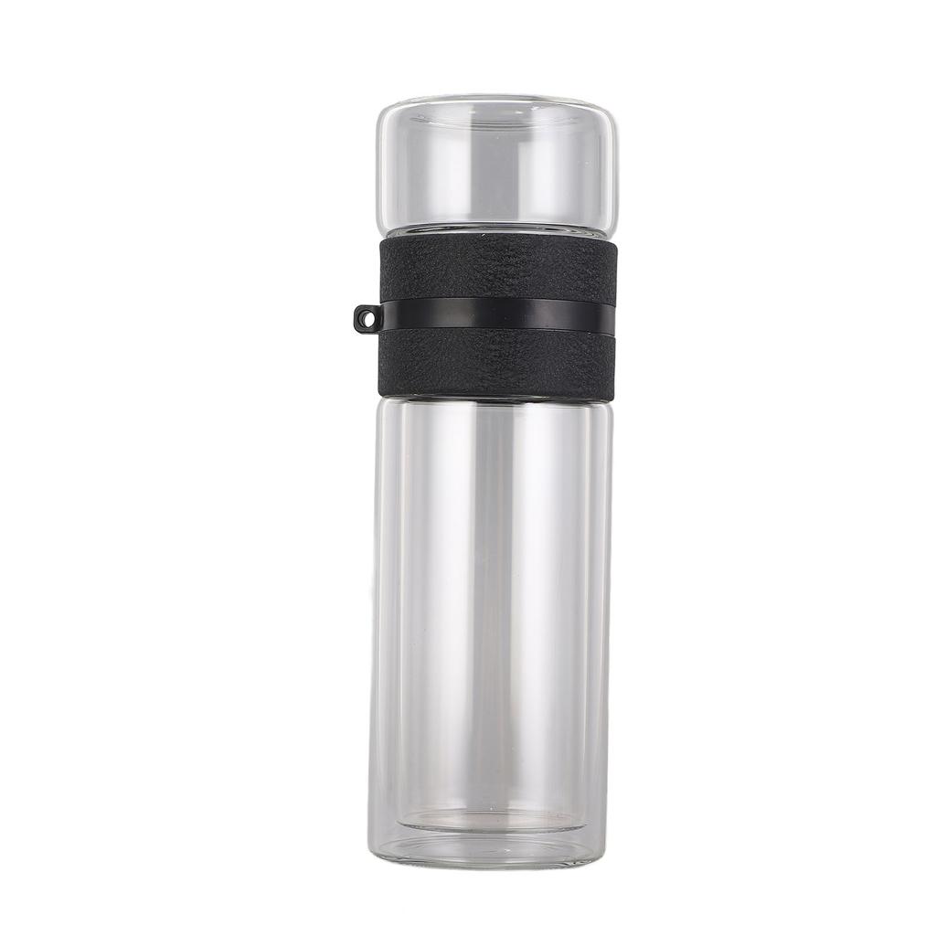 Tea Separation Bottle Double Wall Glass Tea Infuser Water Bottle Home Office Drinking Supplies