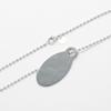 TIFFANY&Co. Return to TIFFANY & Co. oval tag Necklace Silver925 26.1g Women Used