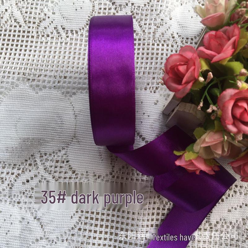 2cm Silk Satin Ribbon for Gift, Cake Decoration, Floral Arrangements, Bows, and Badges.