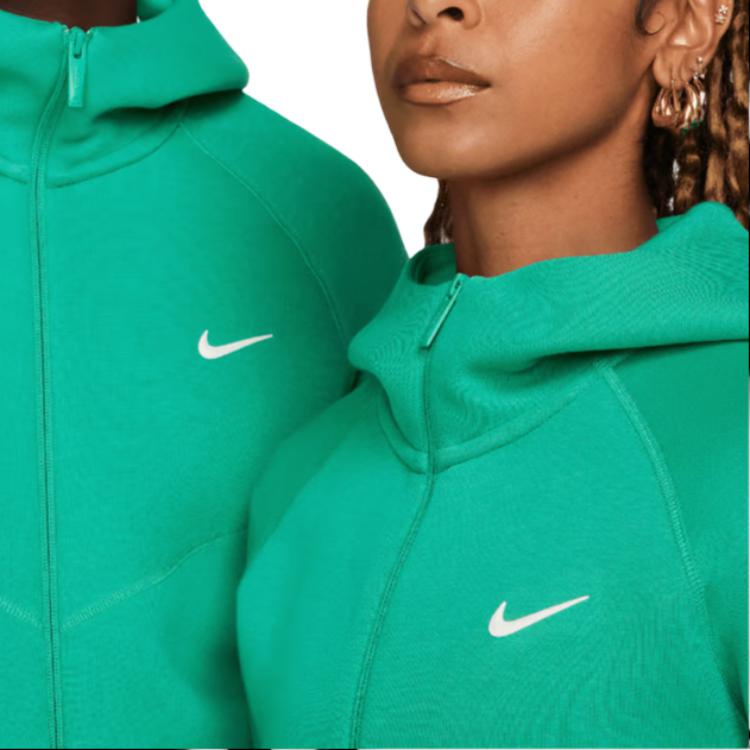 Nike X NOCTA Tech Fleece Mikina s kapucí na zip Stadium Green Unisex Svrchní oblečení FD8453-324
