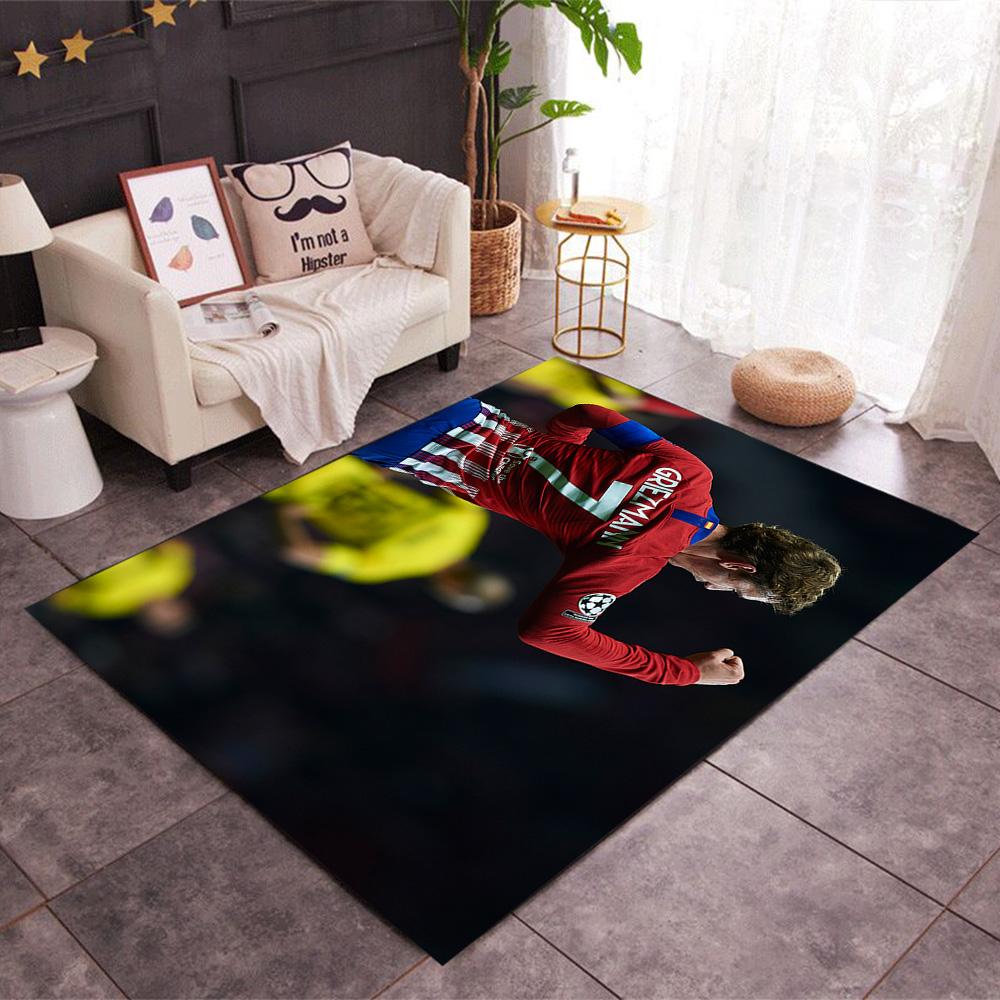 Atletico Madrid's Player Action Carpet Perfect for Decorate room Outdoor Hallway Bedrooms Anti-slip Rug Decorate Offices Best for Christmas