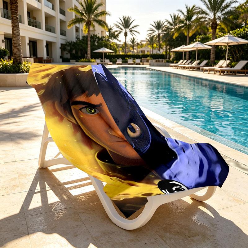 How to Train Your Dragon Print Beach Towel Design, Soft, Lightweight. for Home Bathroom, Spa, Pool, Yoga, Surfing, Camping, Gift for Family, Friend