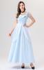 Halloween Princess Dress Cosplay Costume for Girls - Cinderella Aurora Sleeping Beauty Fairytale Gown Performance Outfit