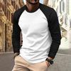 Abbigliamento sportivo casual da uomo a maniche lunghe con scollo rotondo per lo street style