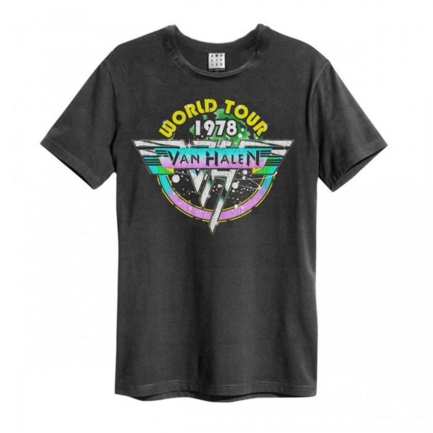 Amplified Unisex Adult World Tour 78Â´ Van Halen T-Shirt S