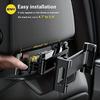 Car Tablet Holder Headrest iPad Mount Auto Telescopic Backseat Tablet Stand Cradle Clip Universal Seat Back Cell Phone Bracket