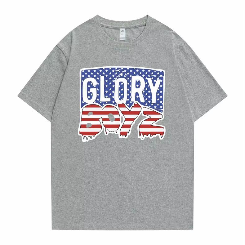 Rapper Chief Keef Glory Boyz 100% Baumwolle Herrenhemd Rundhals Grafik Kurzarm Damen Vintage Hip Hop Y2k T-Shirt