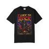 I Like To Rock T-shirt | Skeleton Guitar Graphic