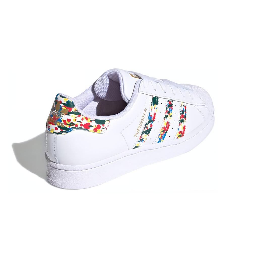 Adidas Originals Superstar Series J Print Low-Top Kids Sneakers Kids Sneakers White FY9828