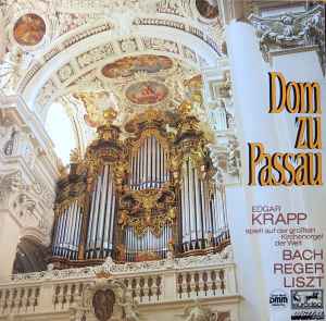LP Record EDGAR KRAPP , JOHANN SEBASTIAN BACH - Dom Zu Passau (Edgar Krapp Spielt A 466110 Parnass 1983 Germany Classical Used