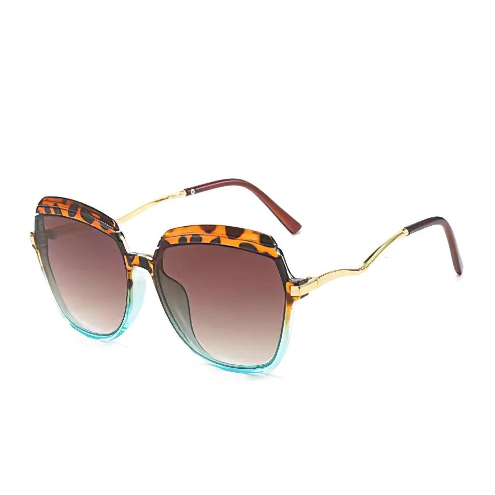 

New Fashionable Sunglasses for Women Multicolored Frame Golden Shaped Glasses with Irregular Leg Sunglasses Women Sunglasses