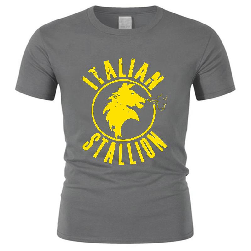 Italian Stallion Licensed mens cotton tshirt fashion tee-shirt male summer tops Summer t-shirt men drop shipping