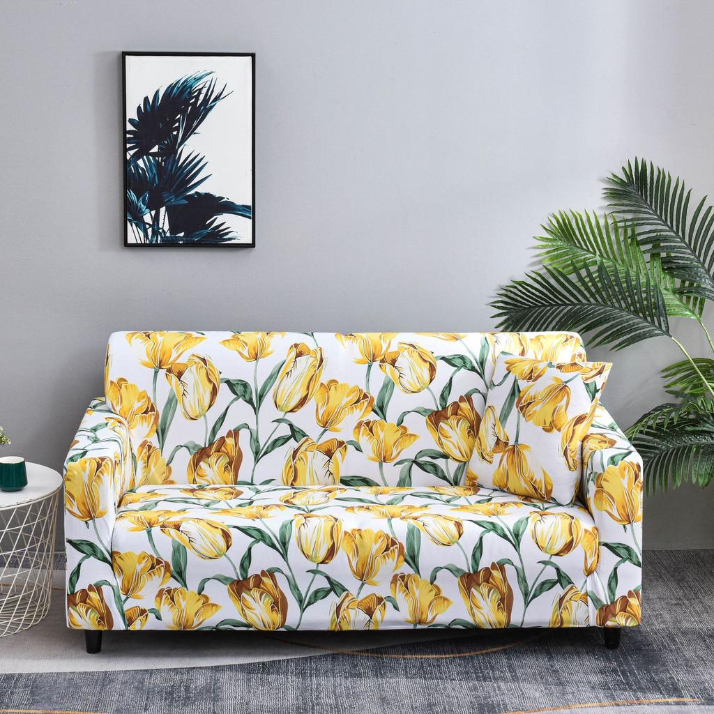 New Printed Stretch All Inclusive Sofa Cover Anti Slip  Dirt Proof and Cat Scratch All Inclusive Sofa Cover Sofa Cover
