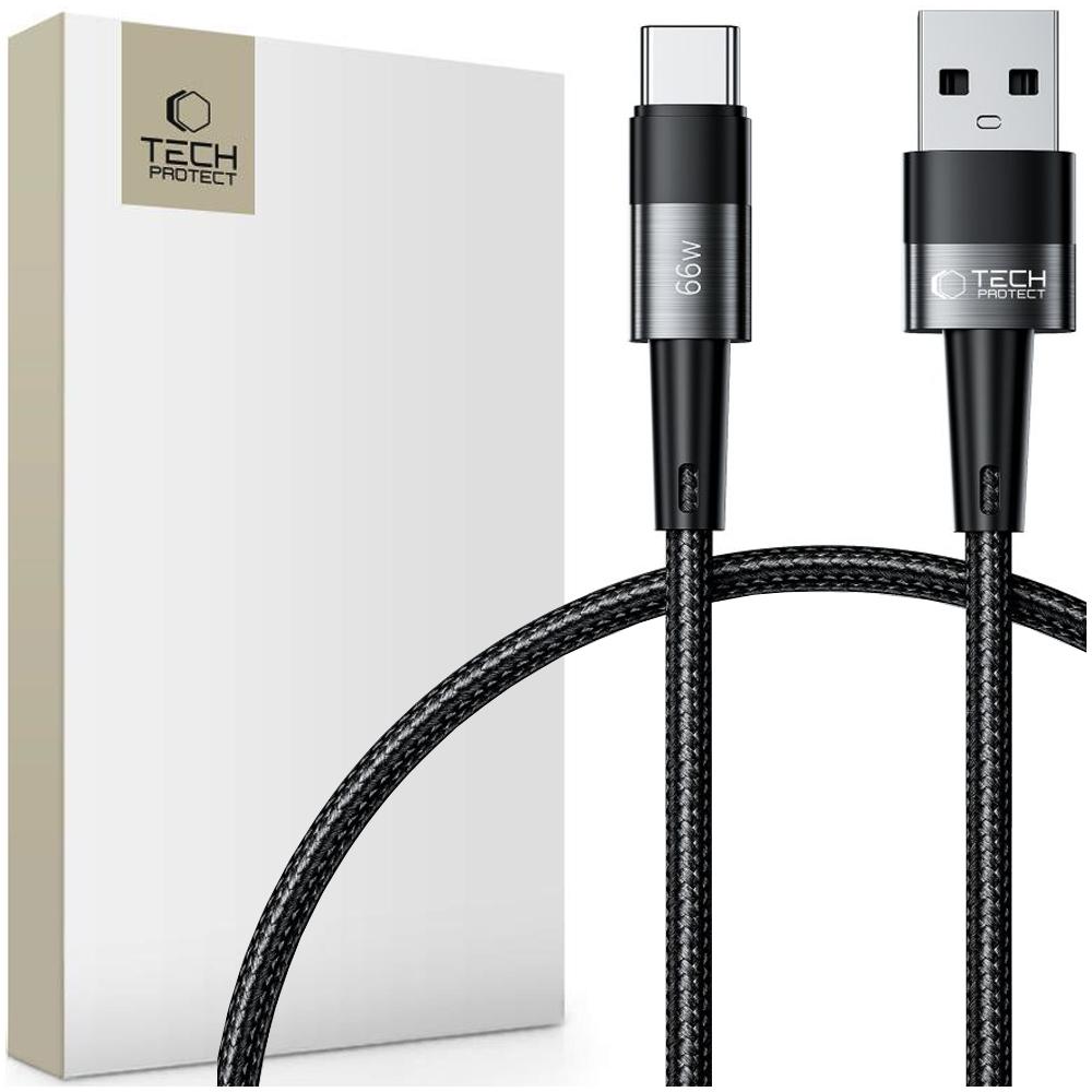 Tech-Protect Ultraboost Typ-C Kabel 66W/6A 50cm Grau