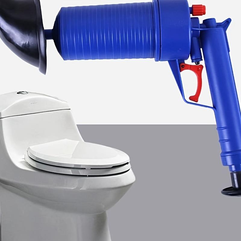 Multifunktionale Toilettenpumpe mit 4 Aufsätzen Luftdruck Abflussreinigungspistole Hochdruck Manuelle Spülenpumpe Reinigerpumpe