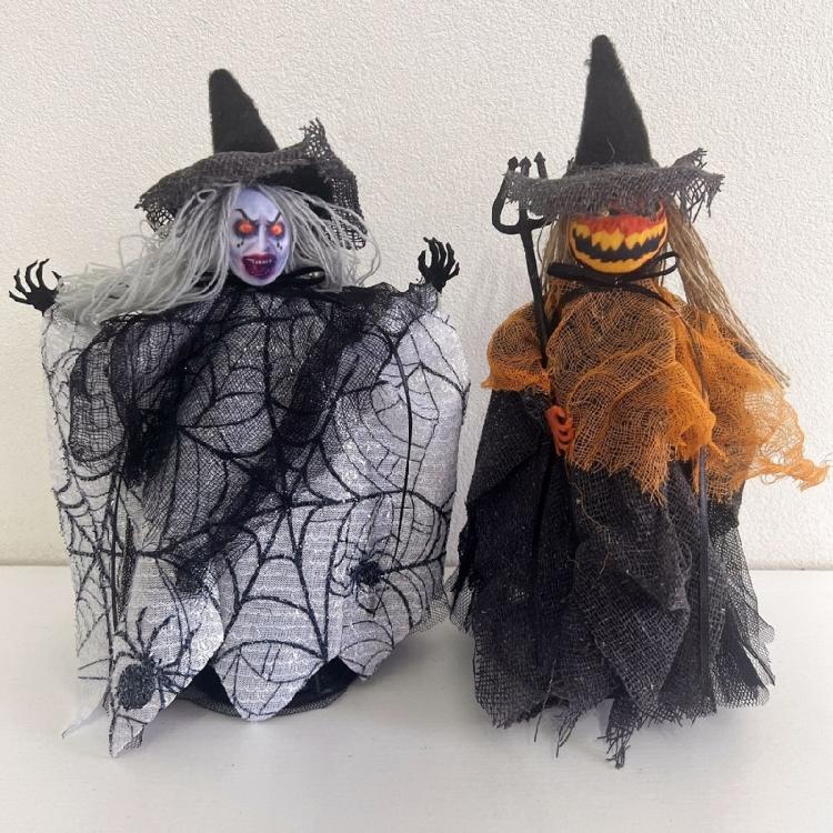 Individualized Halloween Tree Adornment Enchanting Halloween Specter Pumpkin Figurine Table Tree Top Home Accent