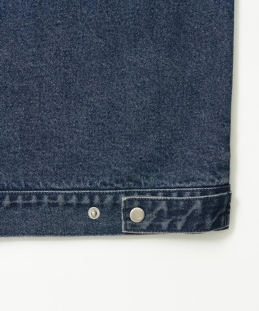 Excontainer Crop Field Denim Jacket (Washed Indigo)