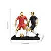 Soccer Team Figurine Resin Football Player Figurine Miniature Football Boys Model Home Art Football Decoration For Wine Cabinet