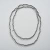 French Simple Silver-Gray Long Pearls Can Be Stacked With Long Chains, High-End Light Luxury Exquisite Temperament Versatile Necklace