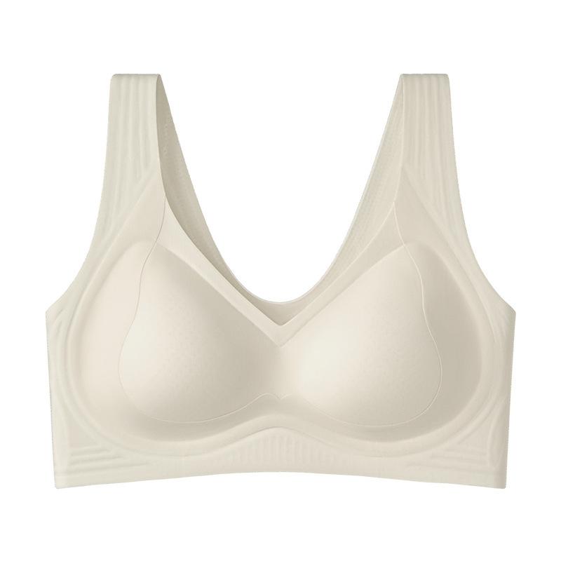 [Ice Silk Vest YC] Underwear Simple Anti-sagging Small Breasts Gather Underwear Adjustment Sexy Bra