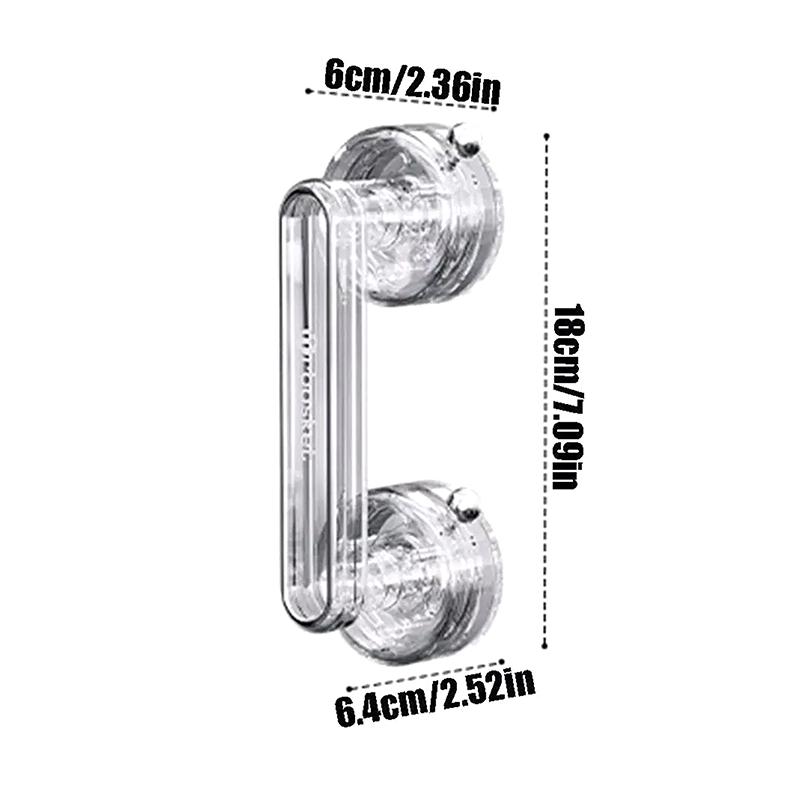 Waterproof Suction Cup Door Handle Anti-Slip Reusable Sliding Door Handle Removable Bathroom Wardrobe Door Handle