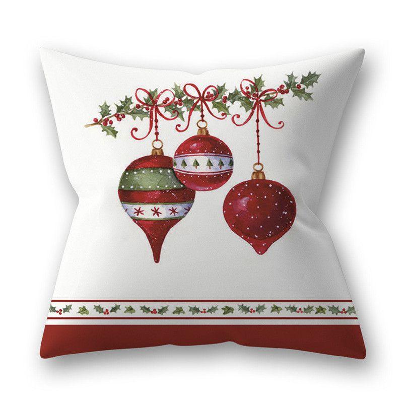 Vibrant Christmas Themed Decorative Cushion Cover For Festive Home Decor 18x18