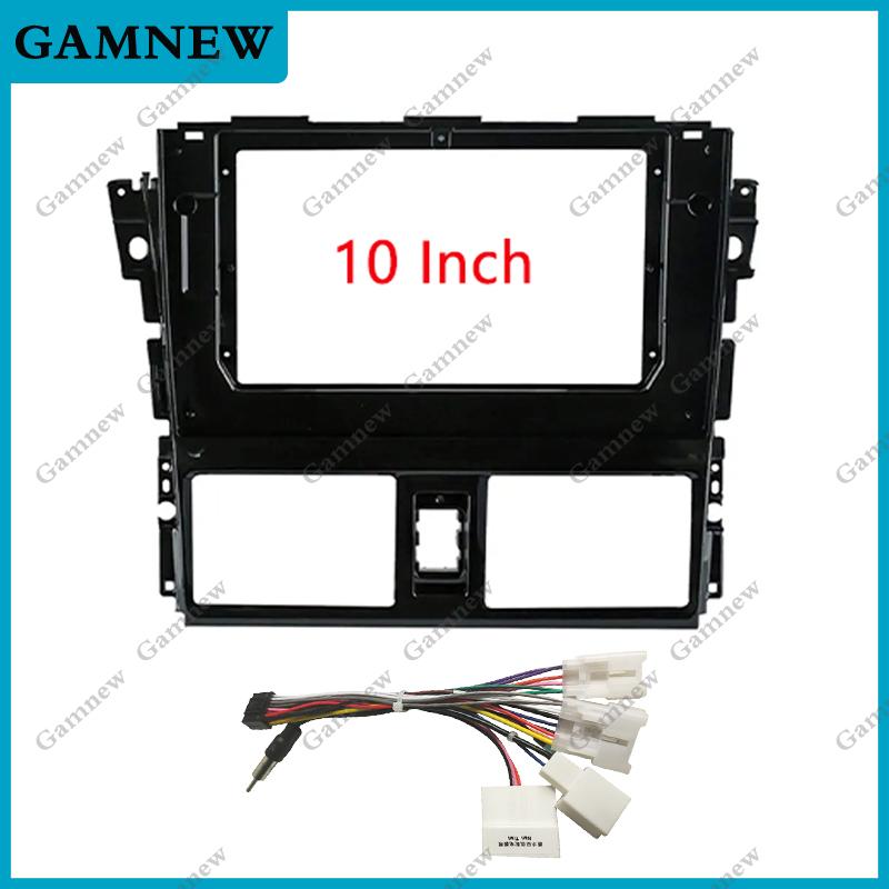 9 10 Inch Car Audio Radio Plate Fascia Frame For Toyota Yaris Vios 2013-2016 Big Screen 2Din DVD Player Panel Dash Mount Kit