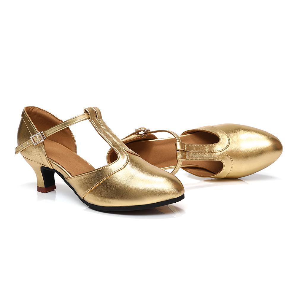 Leather Latin Dance Shoes Women's Adult Soft Sole Tango Standard Dance Shoe Modern Shoes