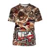 Anime Baki The Grappler Yujiro Hanma 3D Print T-Shirts Men Women Fashion Oversized Short Sleeve T Shirt Male Tees Tops Clothing