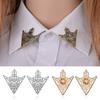 1 Paio Spilla Decorativa per Colletto, Clip per Colletto per Donna e Uomo, Clip Triangolare Vuota in Lega con Finitura Retrò per Angoli del Colletto della Camicia
