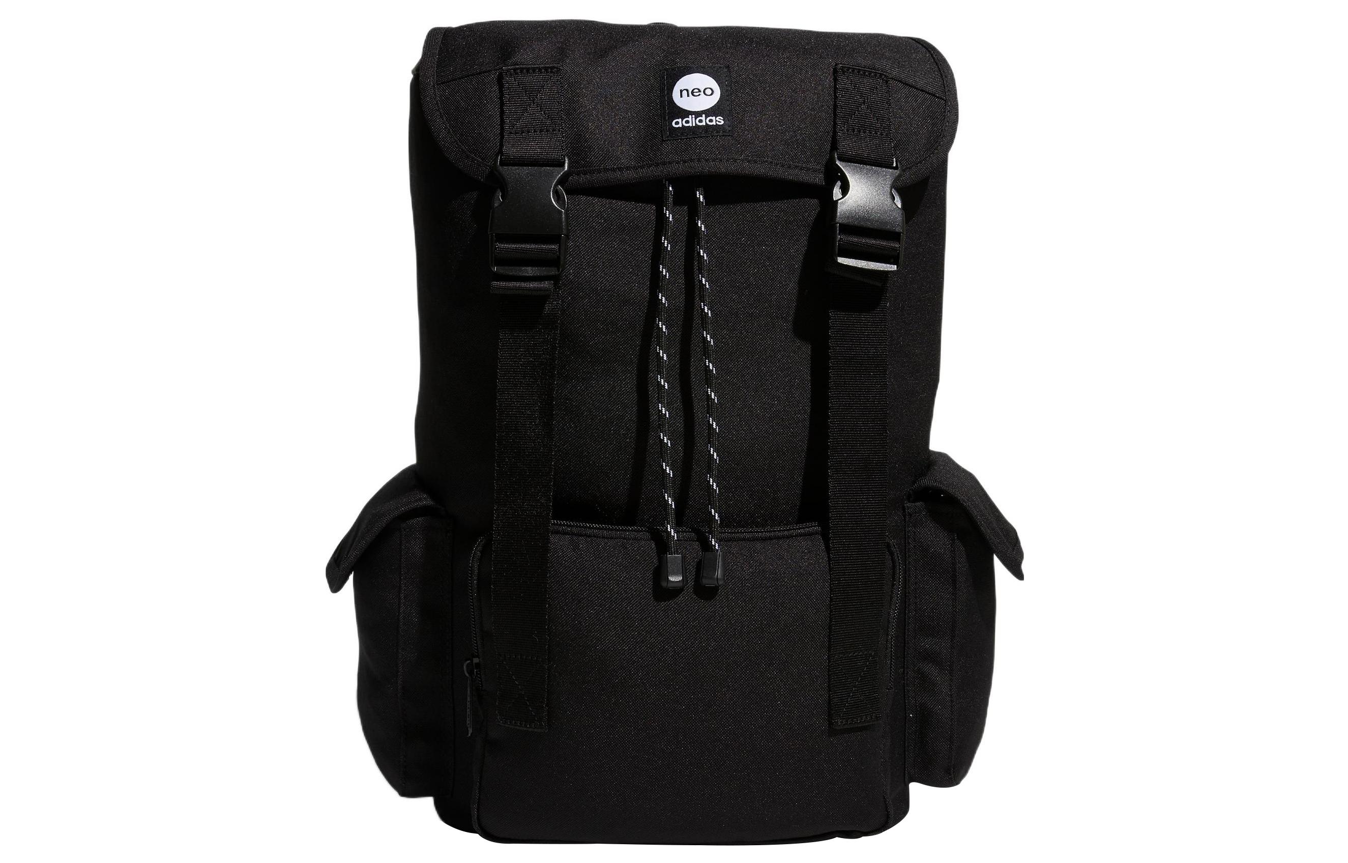 Adidas Neo Polyester With Recycled Material Backpack Regular Unisex Black IL1738