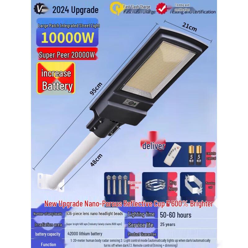 High-Power Solar Outdoor LED Garden Light