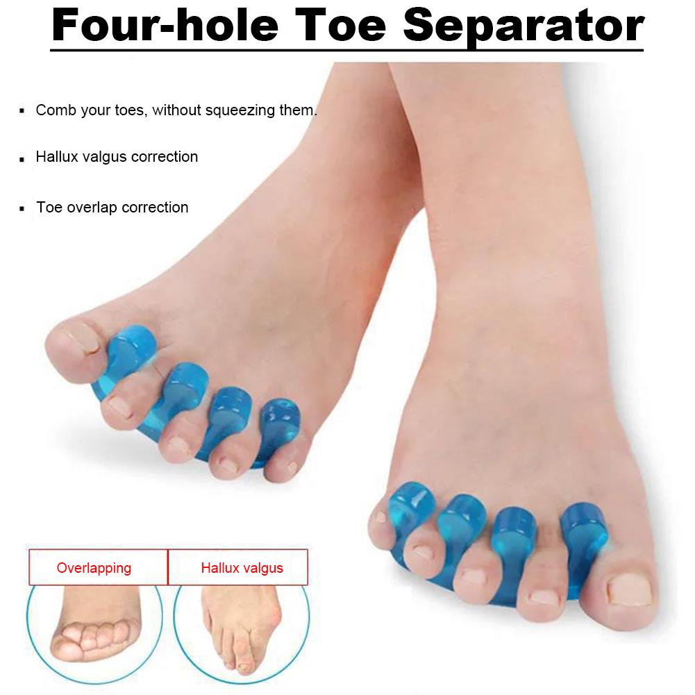 Toenail Spacer for Pedicure Adjustable Ring Connection Design Soft Gel Skin Friendly Material Nail Polish Application Tool